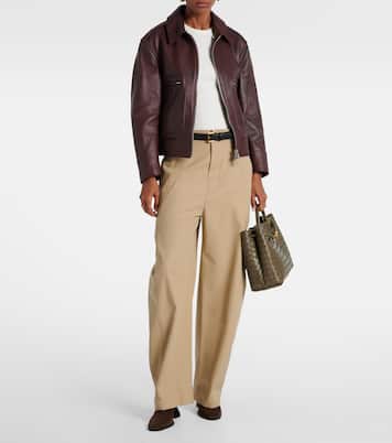 Andiamo Intrecciato Medium leather tote bag | Bottega Veneta