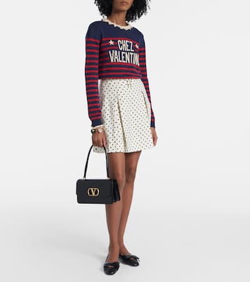 Vain Small VLogo leather shoulder bag | Valentino Garavani