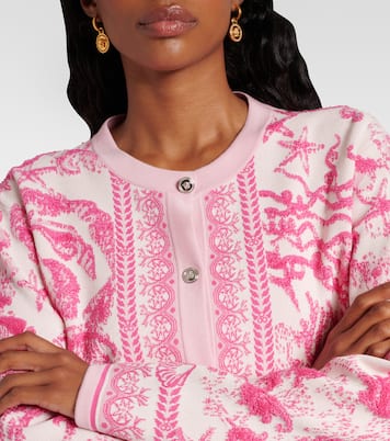 Cardigan Underwater Barocco en jacquard | Versace