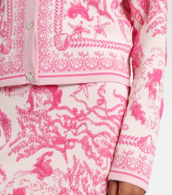 Cardigan Underwater Barocco en jacquard | Versace