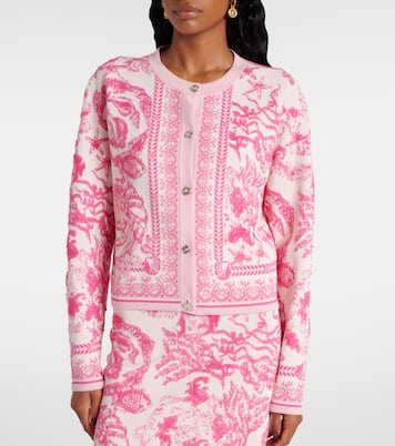 Cardigan Underwater Barocco en jacquard | Versace