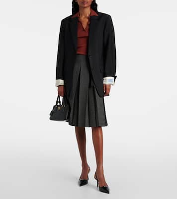 Slingback-Pumps aus Leder | Prada