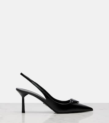 Slingback-Pumps aus Leder | Prada