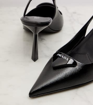 Slingback-Pumps aus Leder | Prada