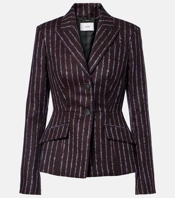 Pinstripe wool and mohair blazer | Erdem
