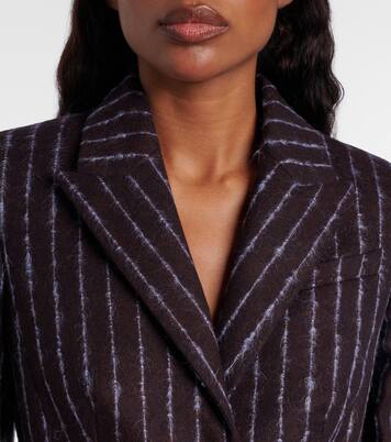 Pinstripe wool and mohair blazer | Erdem