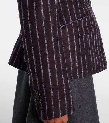 Pinstripe wool and mohair blazer | Erdem