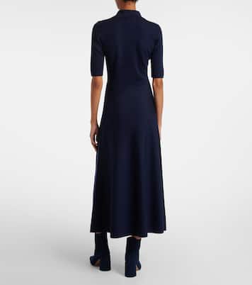 Abito lungo in lana, seta e cashmere | Gabriela Hearst