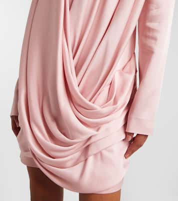 Draped crêpe satin minidress | Stella McCartney
