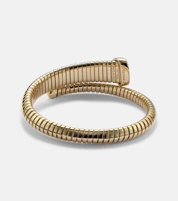 Trisola Trumpet 18kt gold bangle with diamonds | Marina B