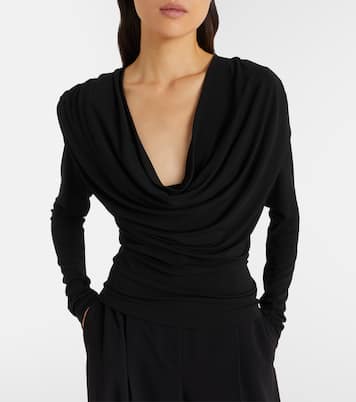 Draped jersey top | Wardrobe.NYC
