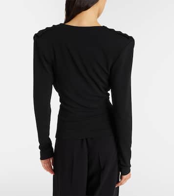 Draped jersey top | Wardrobe.NYC