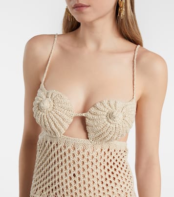 Vestido largo The Sound Of The Sea de croché | Alanui