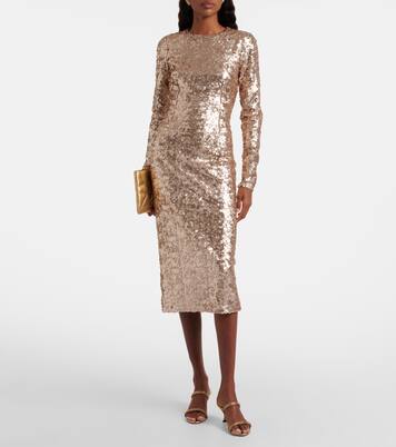Crystal-embellished satin mules | Dolce&Gabbana