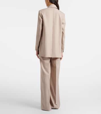 Wool, mohair, and silk wide-leg pants | Max Mara