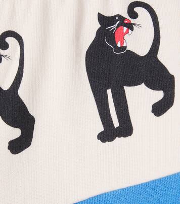 Pantalon de survêtement Panther imprimé en coton  | Mini Rodini