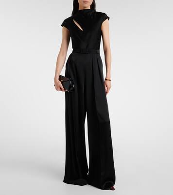 Msevespa cutout satin jumpsuit | Max Mara