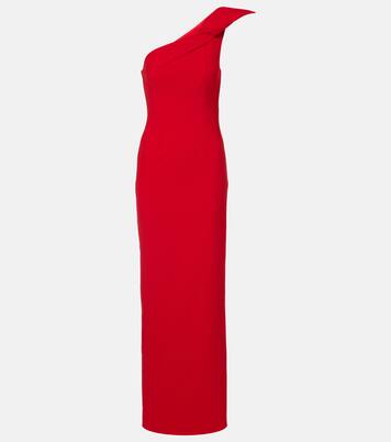 One-shoulder crêpe gown | Roland Mouret