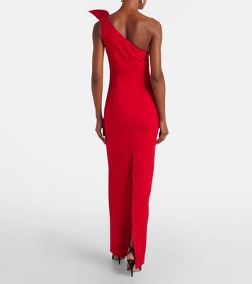 One-shoulder crêpe gown | Roland Mouret