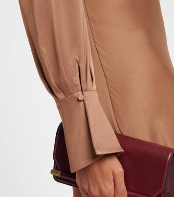 Adelle draped satin gown | Simkhai