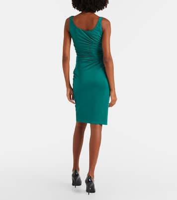 Gathered jersey cocktail dress | Versace