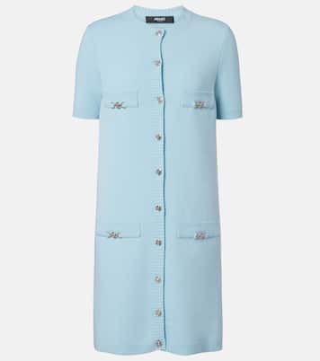 Medusa wool and cashmere shirt dress | Versace