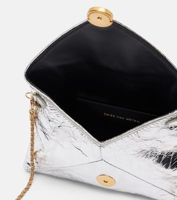 Envelope 스몰 메탈릭 레더 클러치 | Dries Van Noten