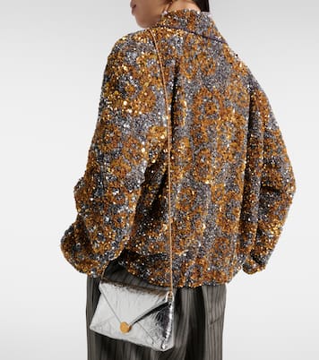 Envelope 스몰 메탈릭 레더 클러치 | Dries Van Noten