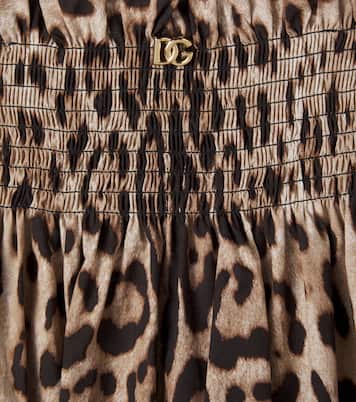 Bedrucktes Kleid aus Baumwolle | Dolce&Gabbana Kids