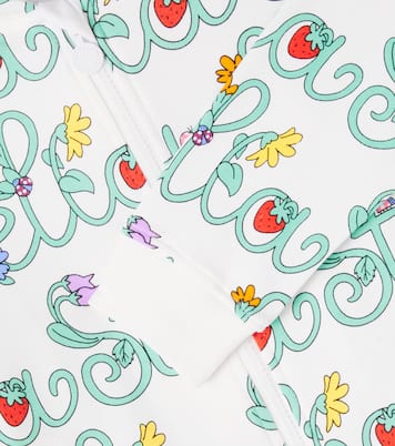 Printed cotton jersey zip-up hoodie | Stella McCartney Kids