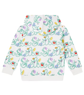 Printed cotton jersey zip-up hoodie | Stella McCartney Kids