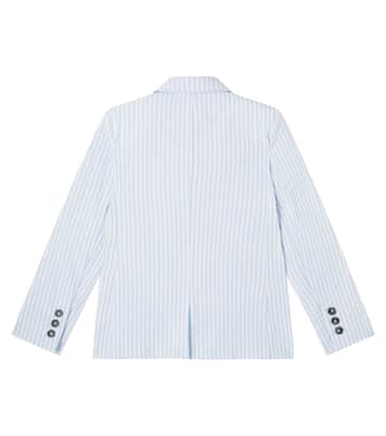 Bengal stripe cotton seersucker blazer | Tartine et Chocolat