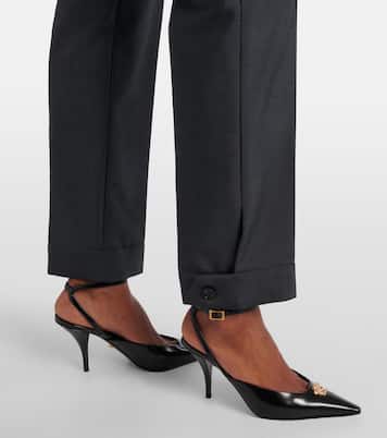 Wool and mohair tapered pants | Versace