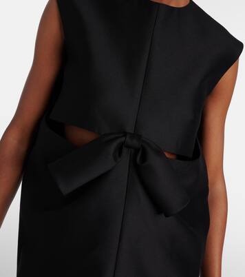 Cutout crêpe satin midi dress | Balenciaga