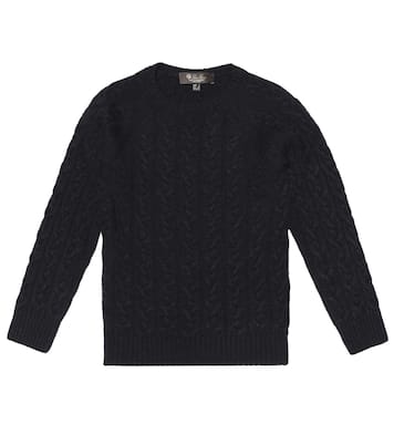 Downy Cables cashmere sweater | Loro Piana Kids