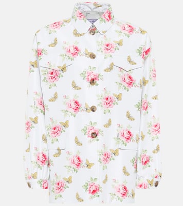 Veste imprimée en soie | Prada