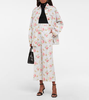 Veste imprimée en soie | Prada