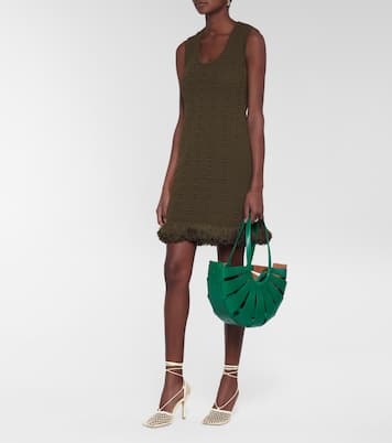 Stretch leather-trimmed mesh pumps | Bottega Veneta