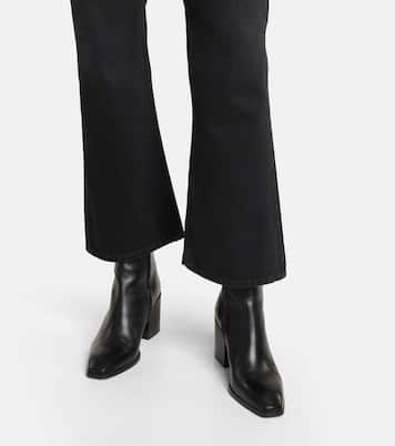 Jeans flared cropped a vita media | Toteme
