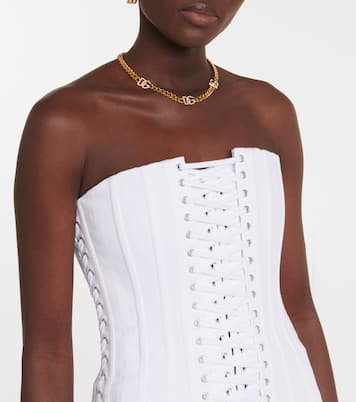 Robe bustier en coton mélangé | Dolce&Gabbana