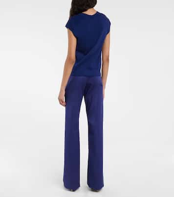 Top de punto de algodón con paneles | Ferragamo