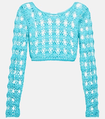 Bella cotton crochet crop top | Anna Kosturova