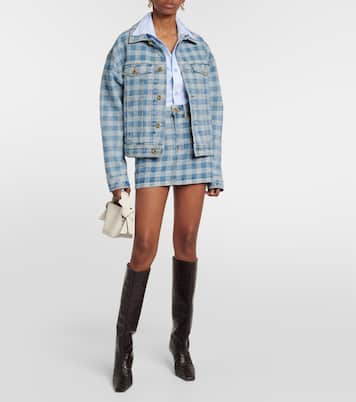 Checked denim jacket | Ami Paris