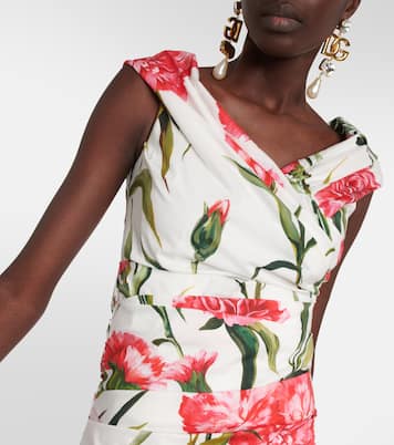 Minikleid aus einem Baumwollgemisch | Dolce&Gabbana