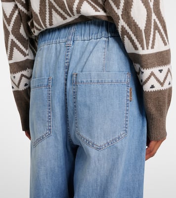 High-rise straight jeans | Brunello Cucinelli