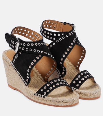 Sandali espadrillas Iriane in suede con zeppa | Isabel Marant