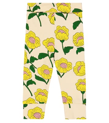 Bébé – Legging en coton mélangé à fleurs | Mini Rodini