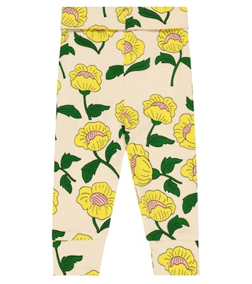 Bébé – Legging en coton mélangé à fleurs | Mini Rodini