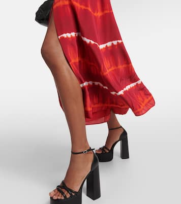Vestido midi de seda sin hombros | Altuzarra