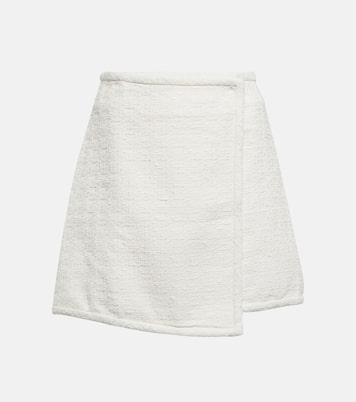 Falda wrap White Label de tweed de algodón | Proenza Schouler